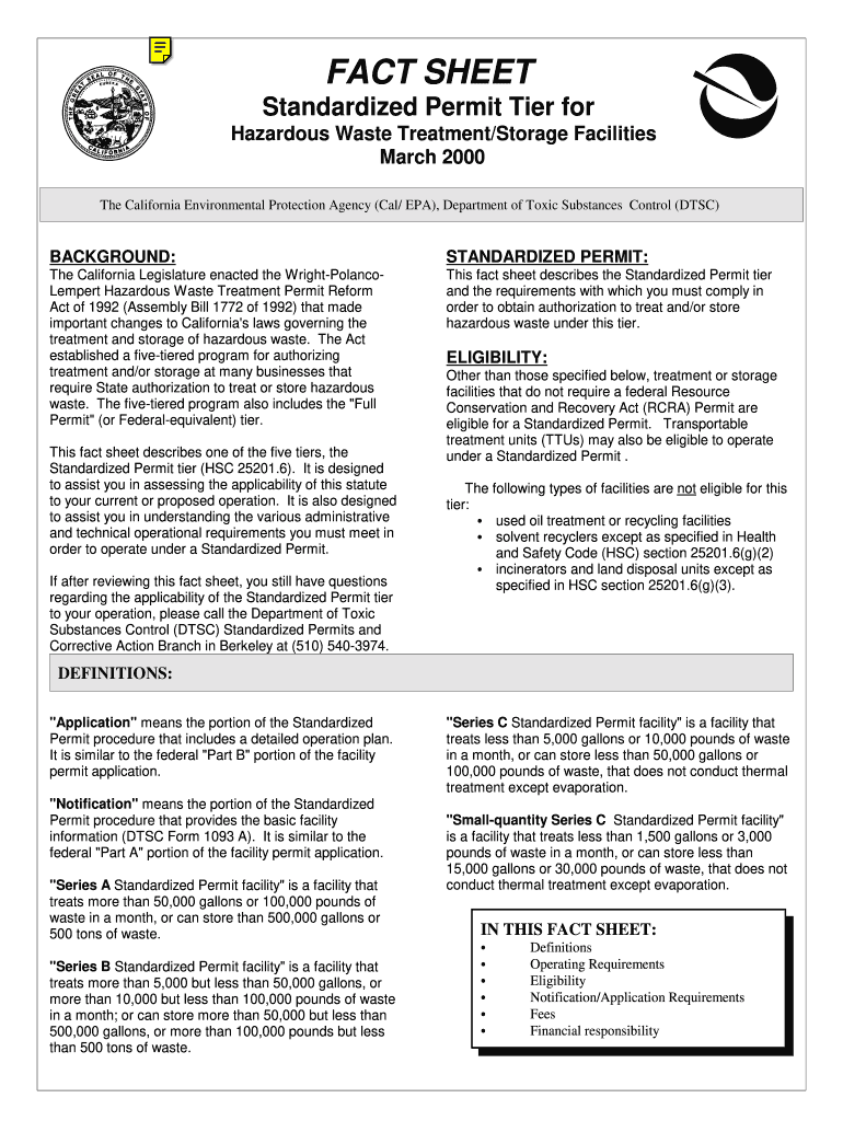  Permit Hazardous Waste Treatment 2000-2024