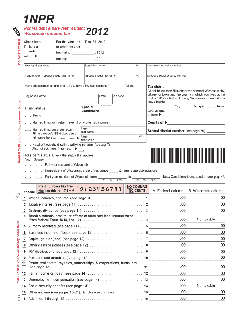  1npr Wisconsin Form 2018