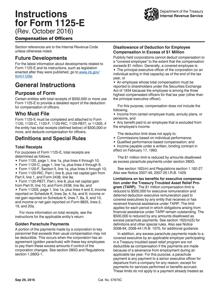  Form 1125 Instructions 2012