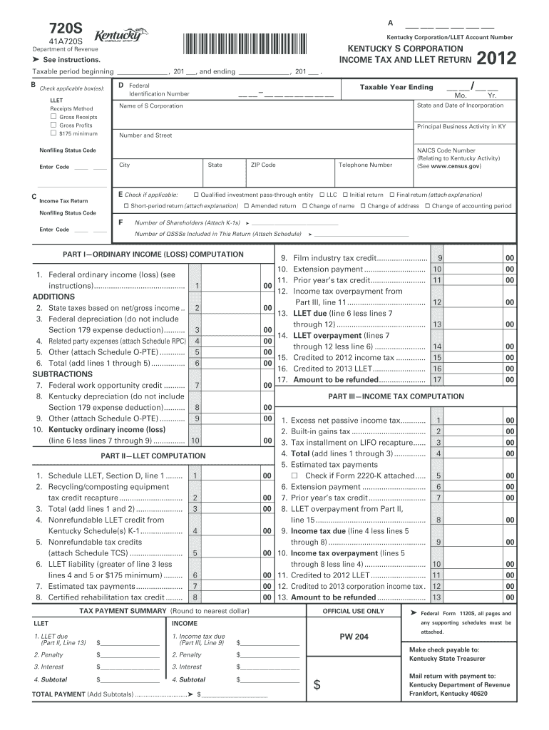  Kentucky Form 720s 2019