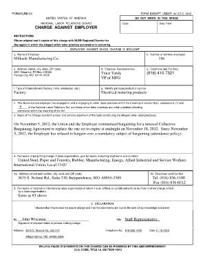 Nlrb Complaint Form