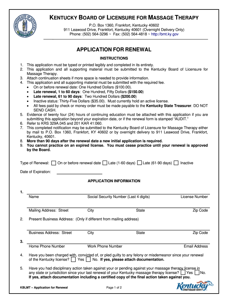 Bmtkygov Form