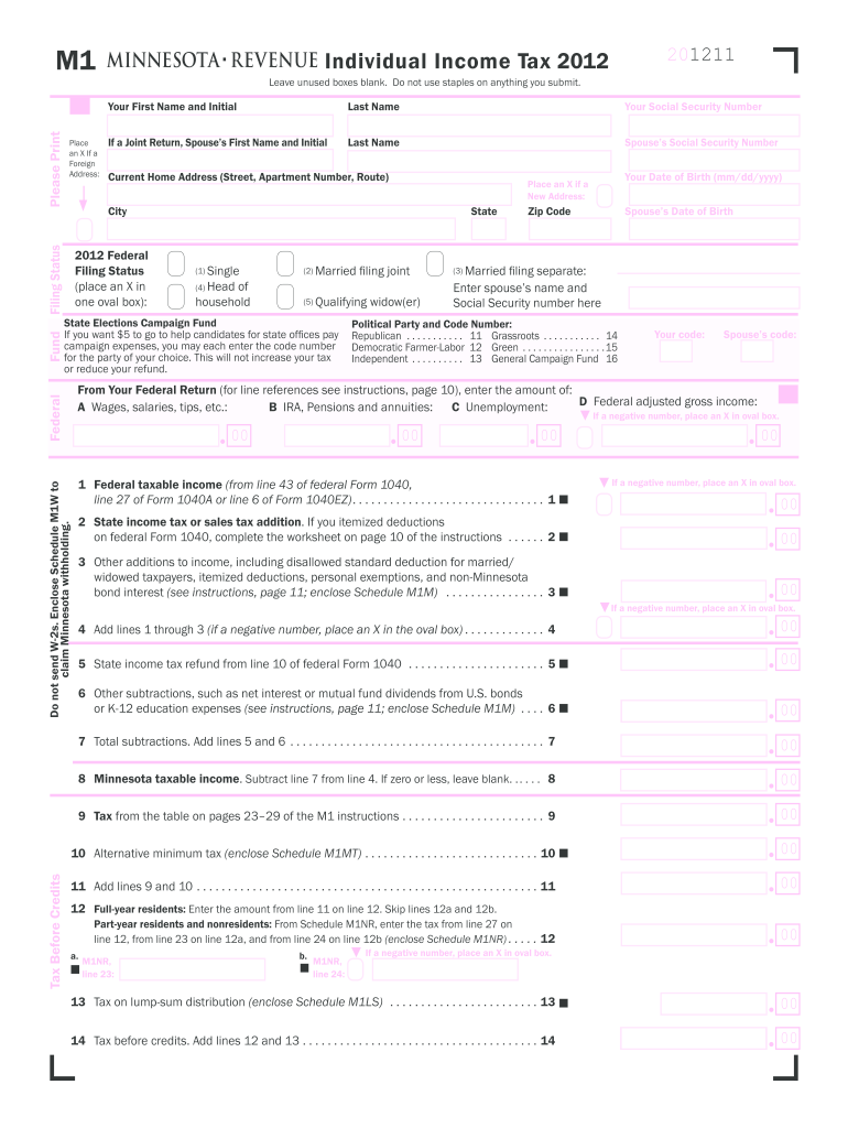  M1 Form 2020