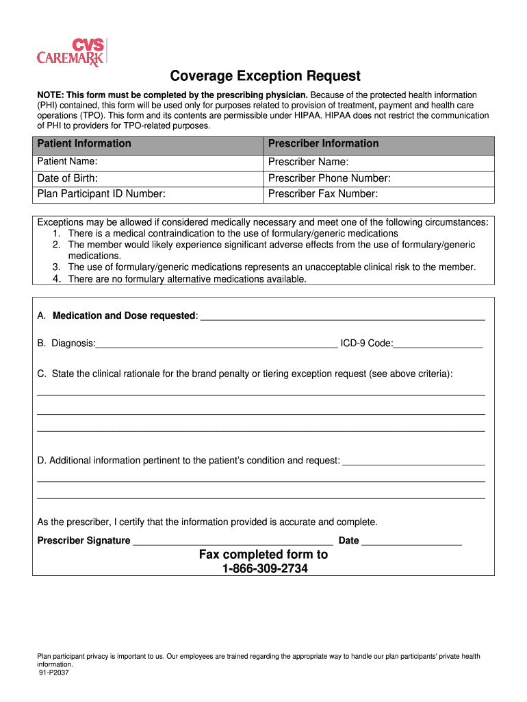 Ct Exception  Form