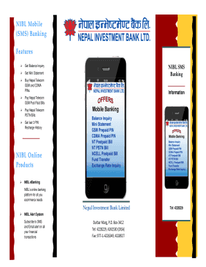 Nibl Ebanking  Form