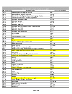 Chiropractic Coding Cheat Sheet  Form