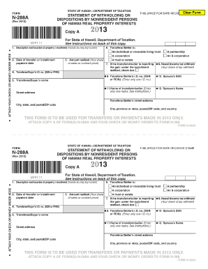 N 288a Form