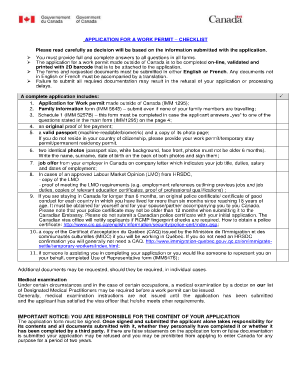 Canada Work Permit Approval Letter PDF  Form