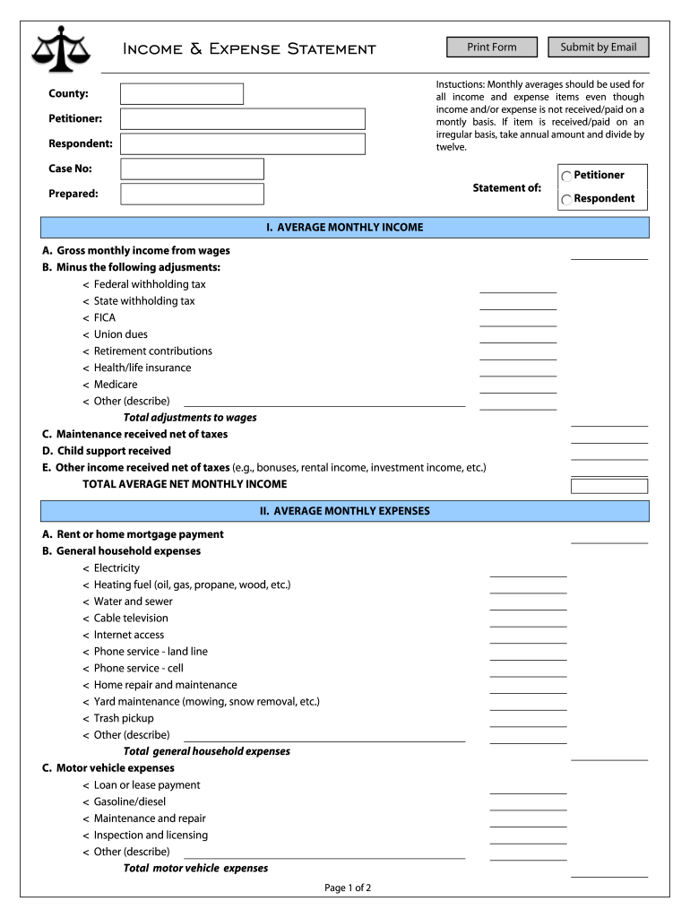 Get and Sign Income and Expense Statement 2005-2022 Form
