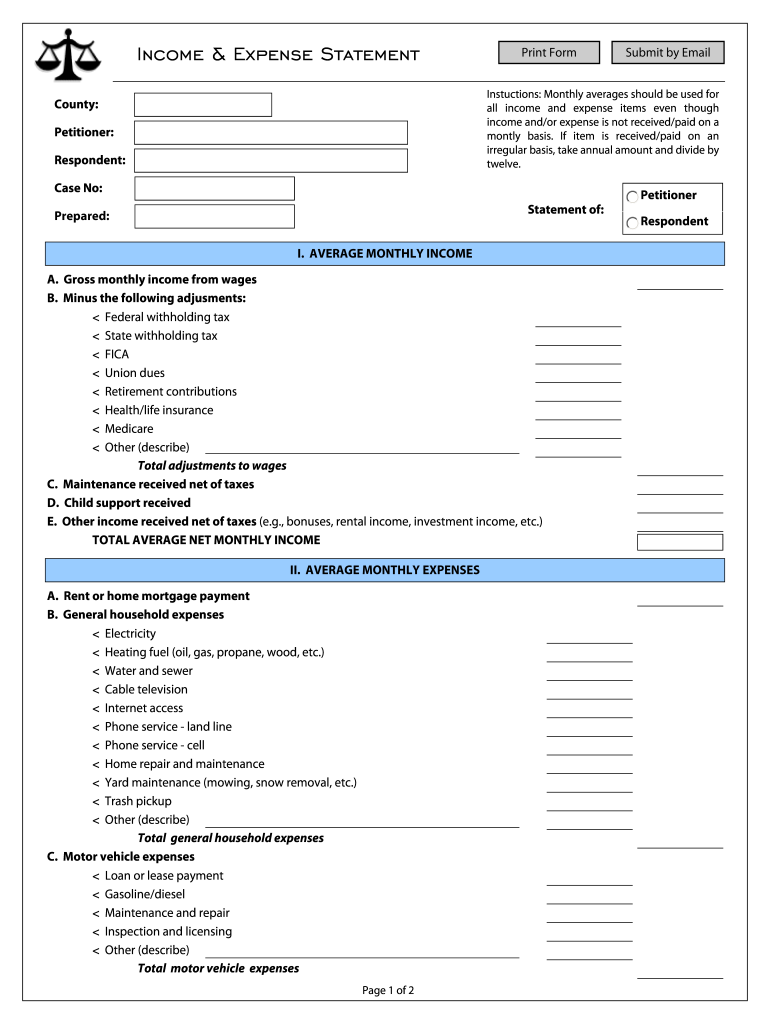  Income and Expense Statement 2005-2024