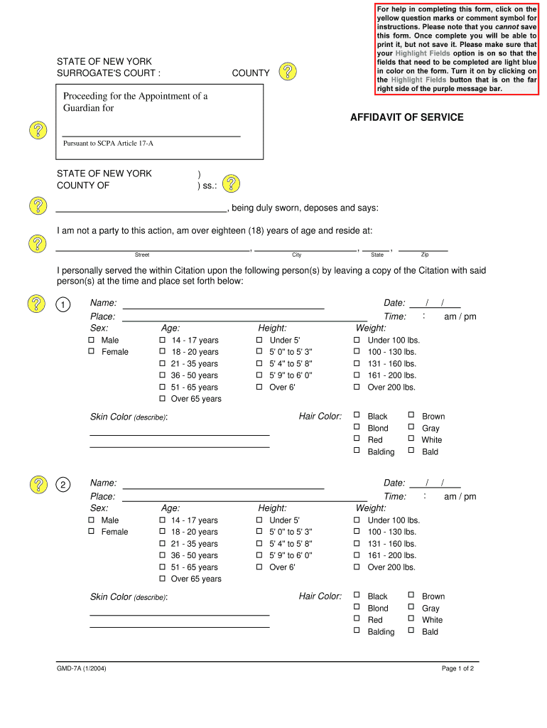  How Do You Fill Out an Affidavit 2004-2024