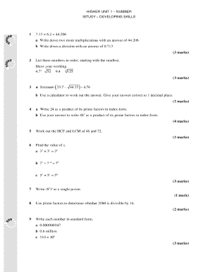 Multiplications with an Answer of 44 206  Form