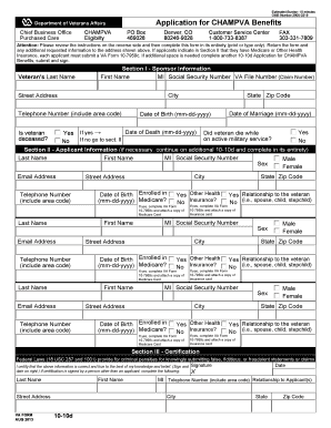 Va Forms Printable Champva