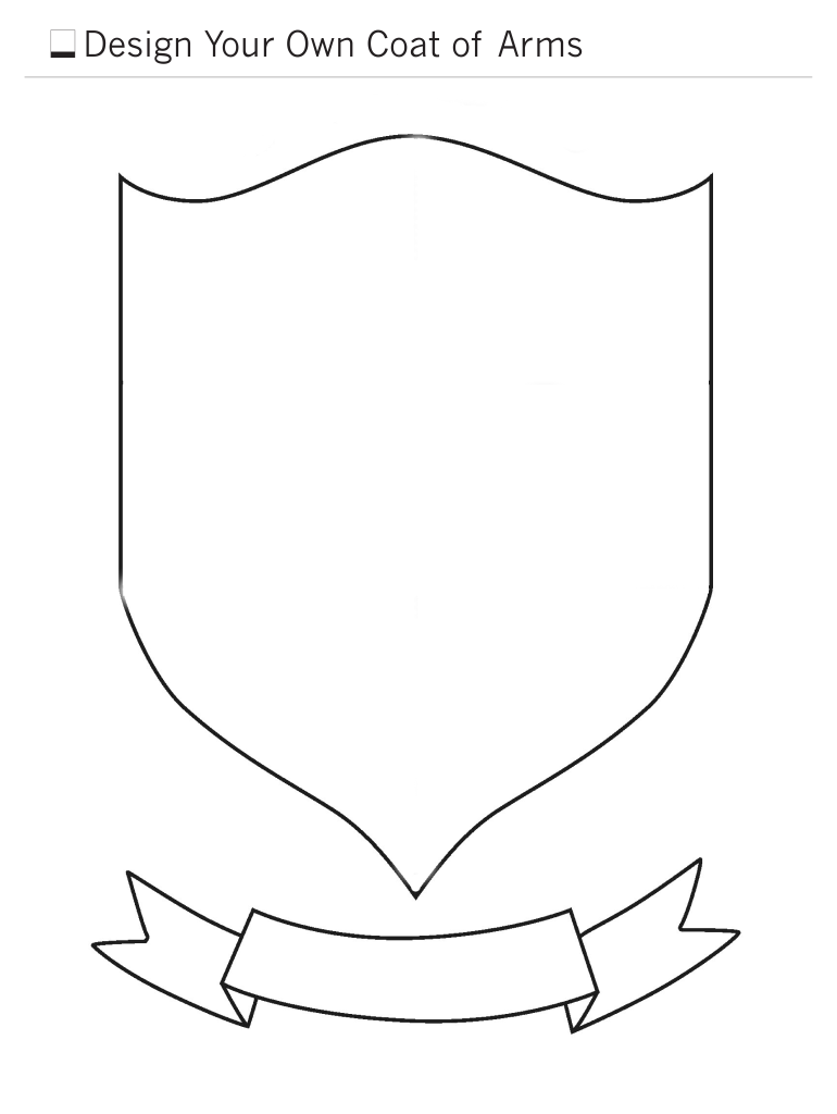 Coat of Arms Template  Form