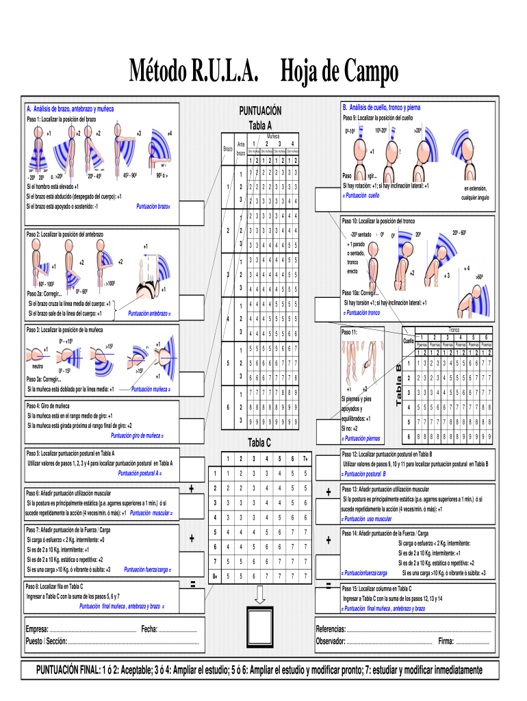 Hoja De Campo Rula  Form