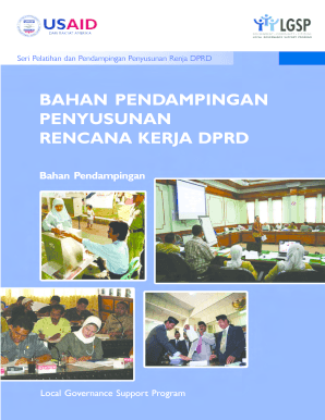 BAHAN PENDAMPINGAN PENYUSUNAN RENCANA KERJA DPRD PDF Usaid  Form