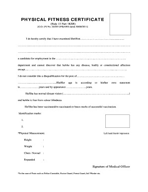 travel fitness form