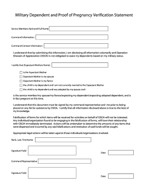 Wic Proof of Pregnancy Form