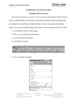 Blank Index Page PDF Download  Form