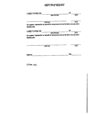 SHIFT SWAP REQUEST  Form