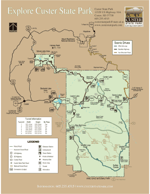 Custer State Park Map  Form