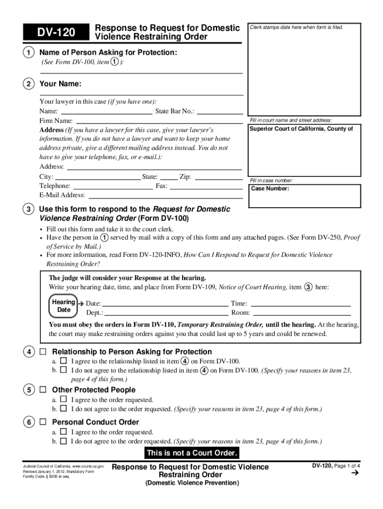 Dv120  Form