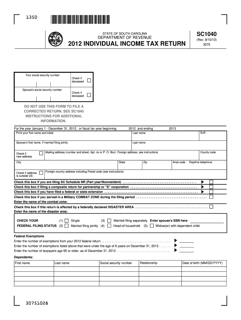  Sc Tax Form 2019