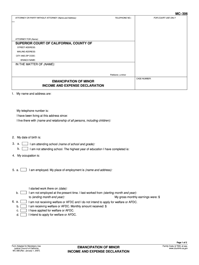 Mc 306  Form