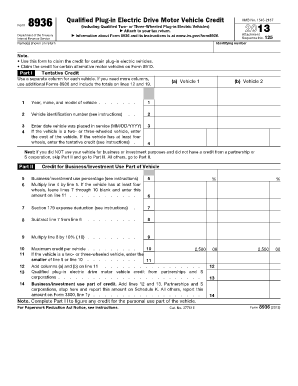 Form 8936 Identifying Number