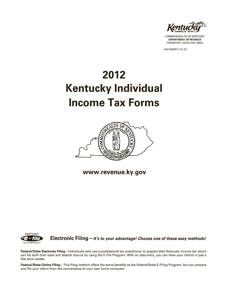 Get and Sign Kentucky Individual Income Tax Forms Kentucky Department 2019