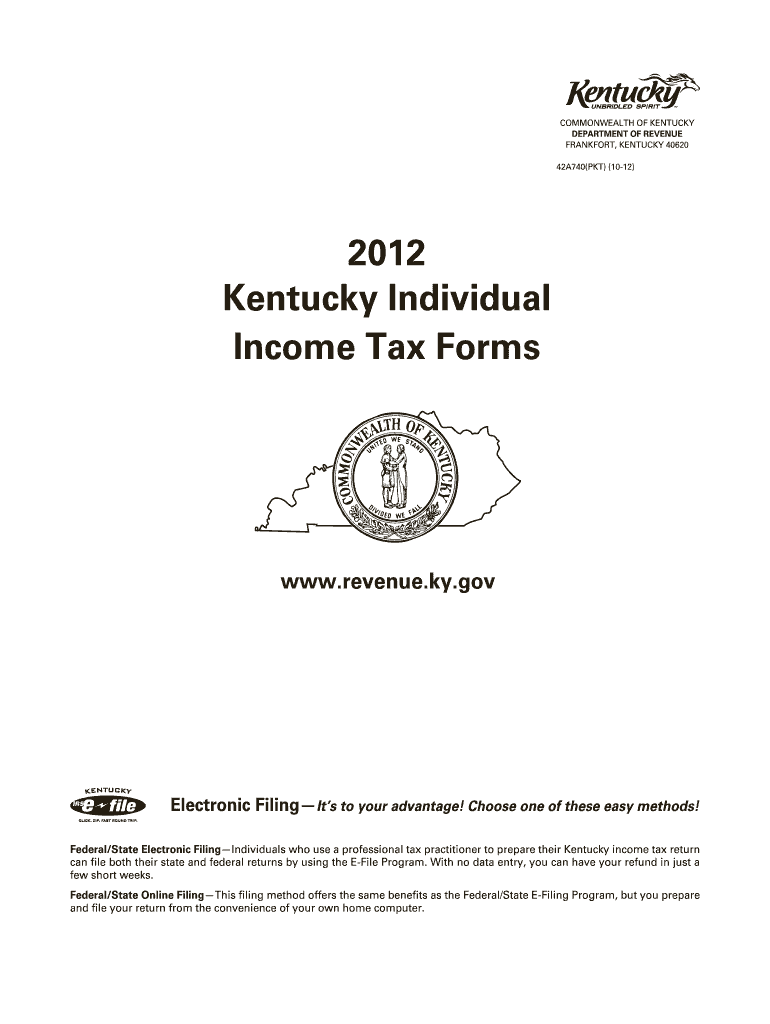  Kentucky Individual Income Tax Forms Kentucky Department 2019