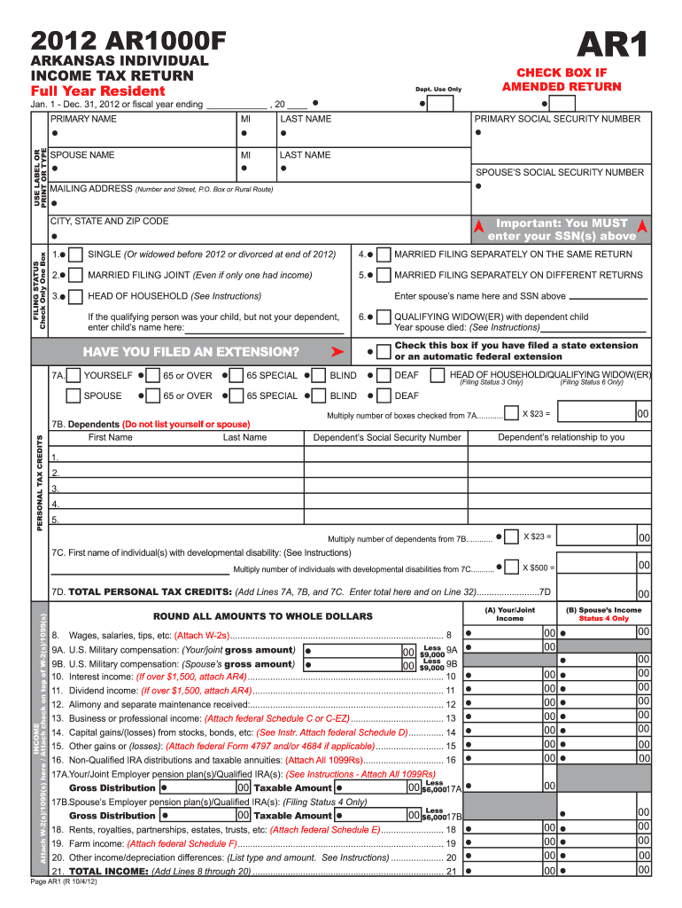  Arkansas Form Tax 2019