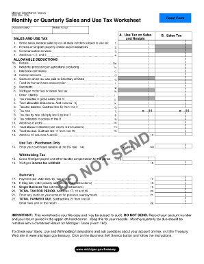 Michigan Form 3862