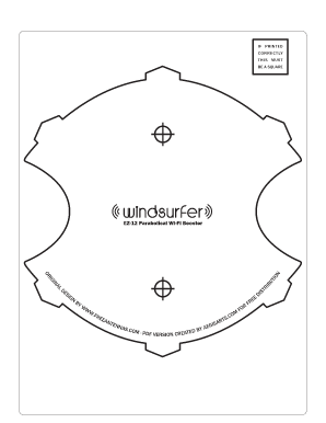 Windsurfer Antenna Template PDF  Form