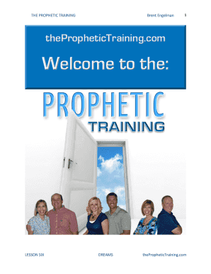Prophetic Training Manual PDF  Form