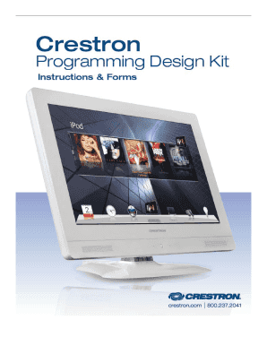 Crestron Programming Design Kit  Form