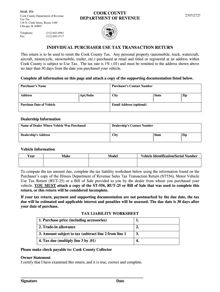 Get and Sign Use Tax Transaction Return  Form