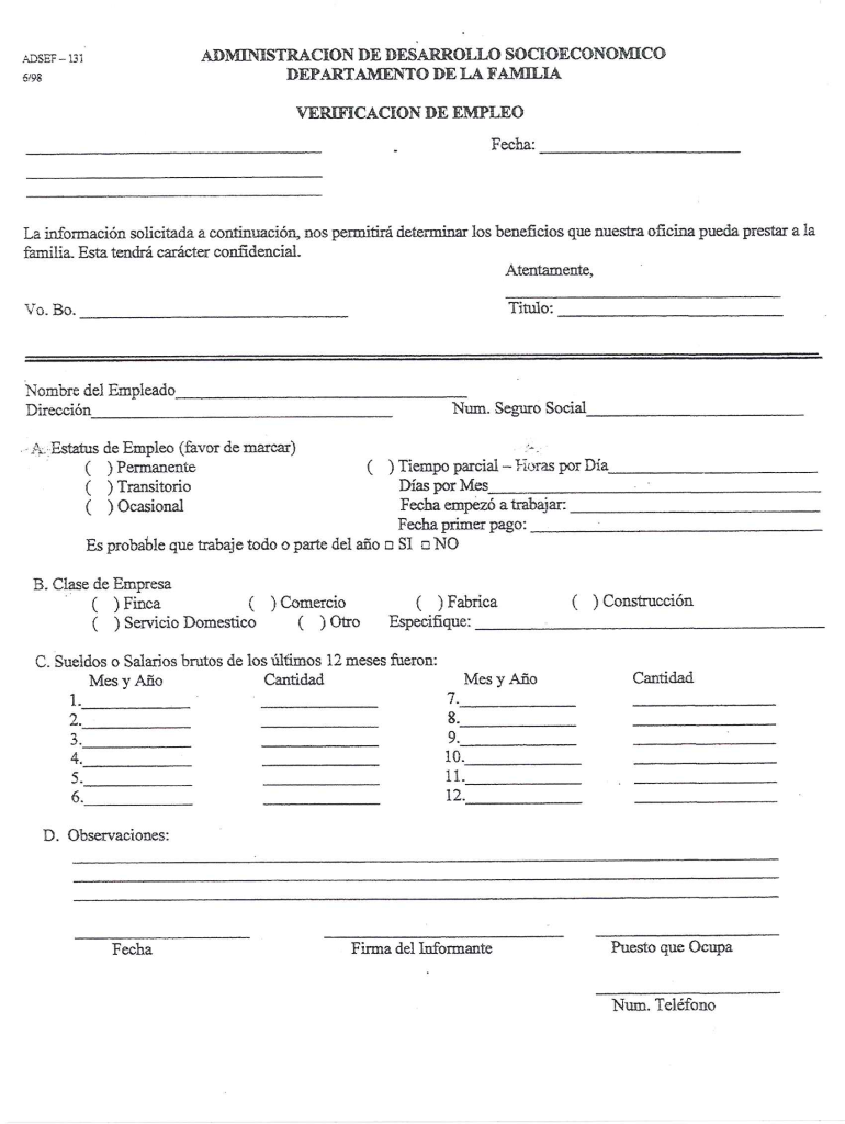 Adsef 131 PDF  Form