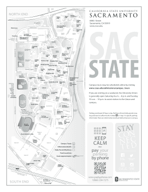 Sac State Map PDF  Form