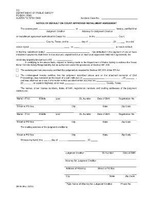 Installment Agreement Form