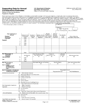  Application for Housing Voucher Program 1985