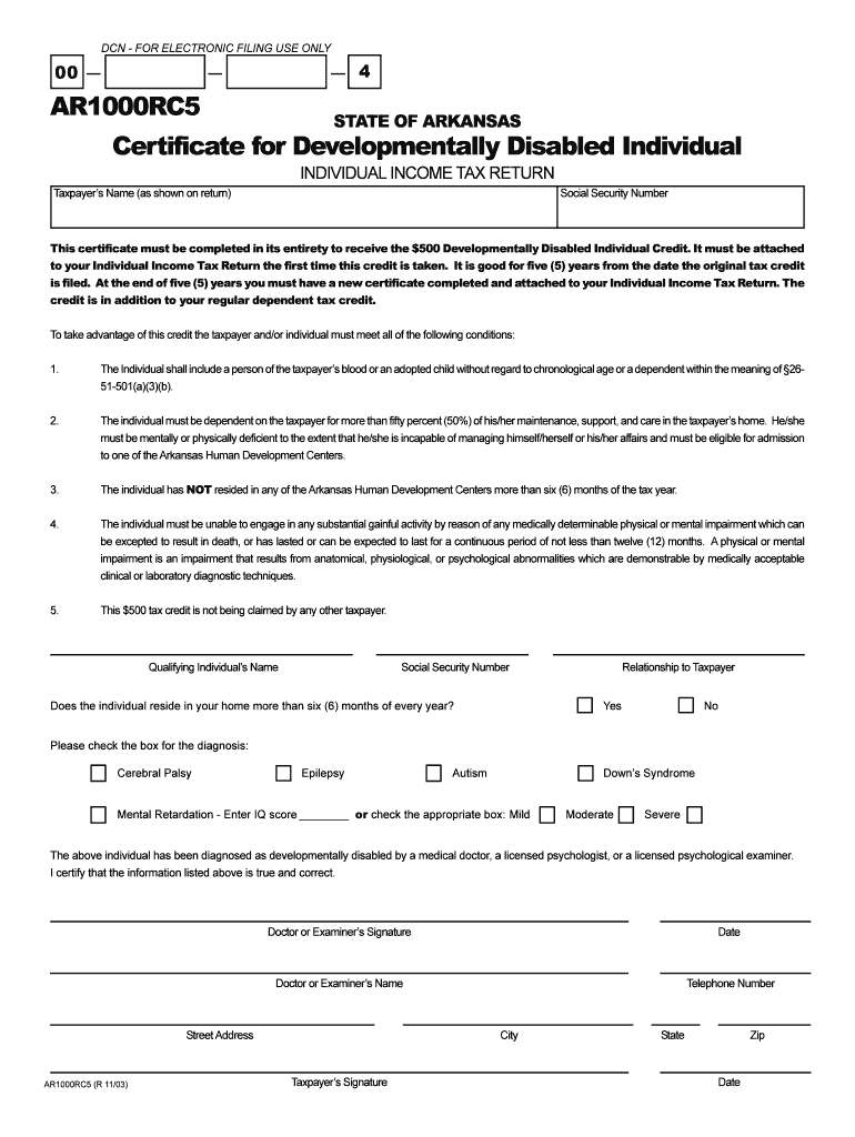 Ar1000rc5 Form