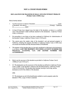 Small estate affidavit california - Fill Out and Sign Printable PDF ...