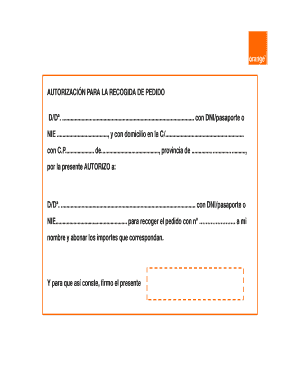 Autorizacion Orange PDF  Form