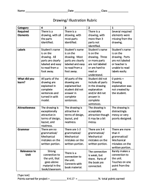 Illustration Rubric  Form