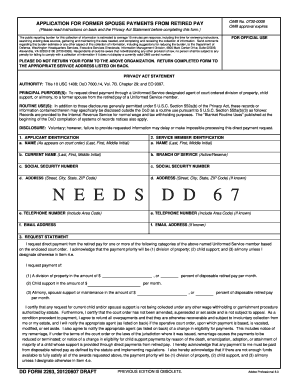 Dd Form 2293