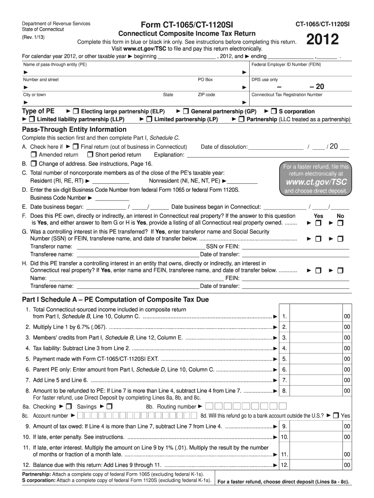  Ct 1065 Form 2019