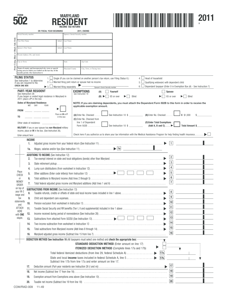  502 Form 2019