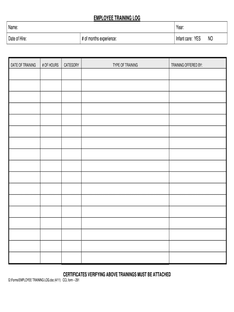  Training Schedule Sample for Managers  Form 2011