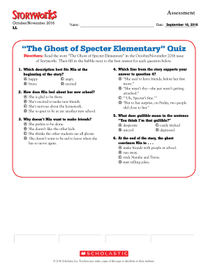 The Ghost of Specter Elementary  Form